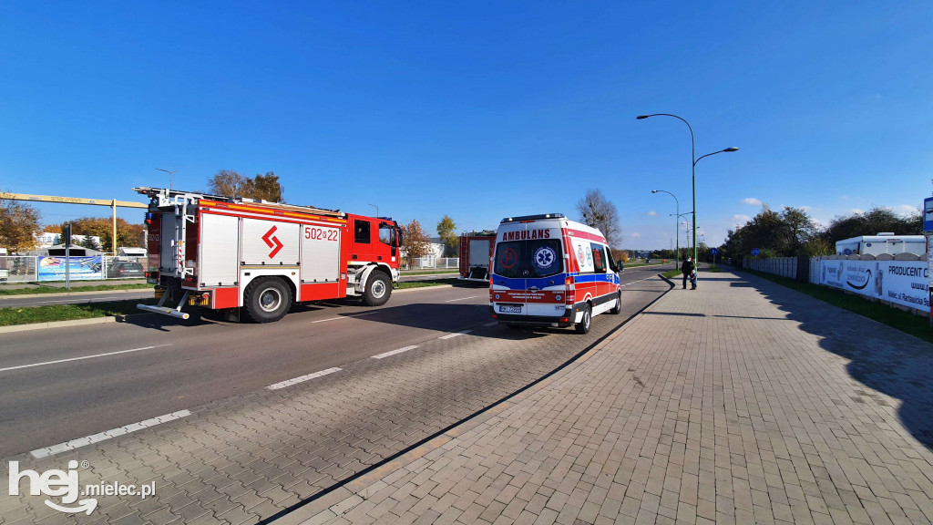 Potrącenie rowerzystki na al. Kwiatkowskiego