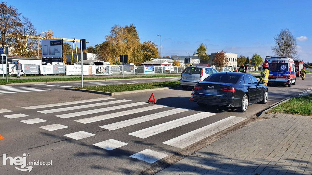 Potrącenie rowerzystki na al. Kwiatkowskiego
