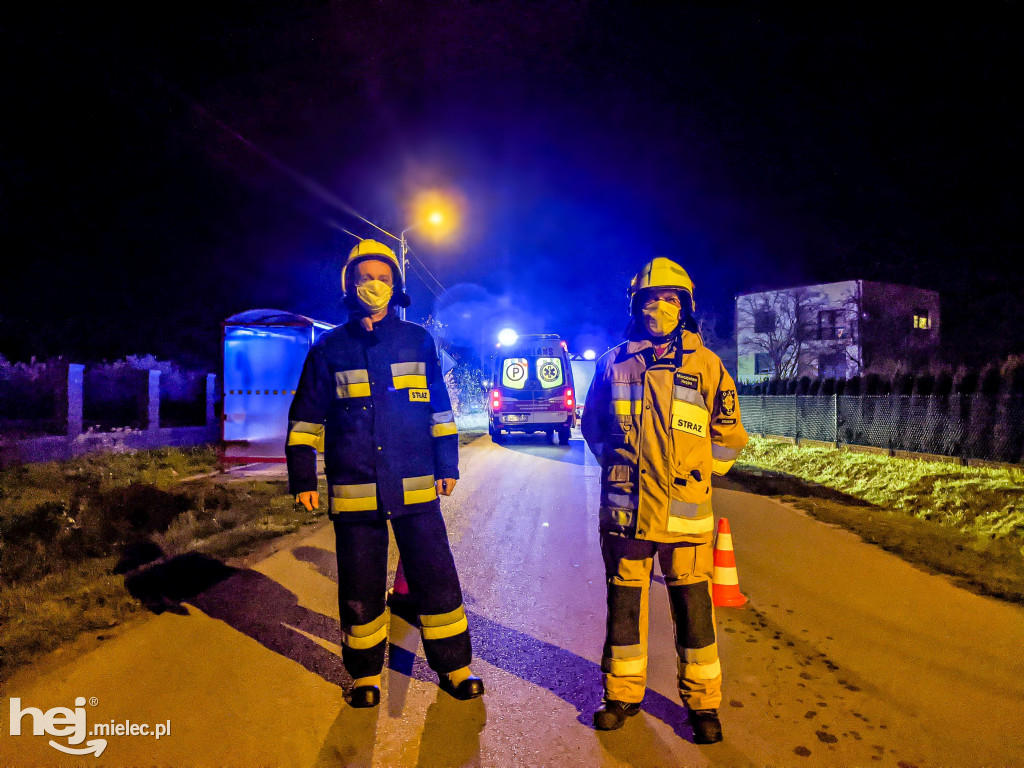Wypadek w Woli Chorzelowskiej