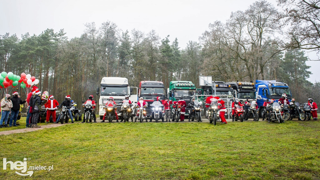 Efektowny finał akcji Mikołajów na motocyklach