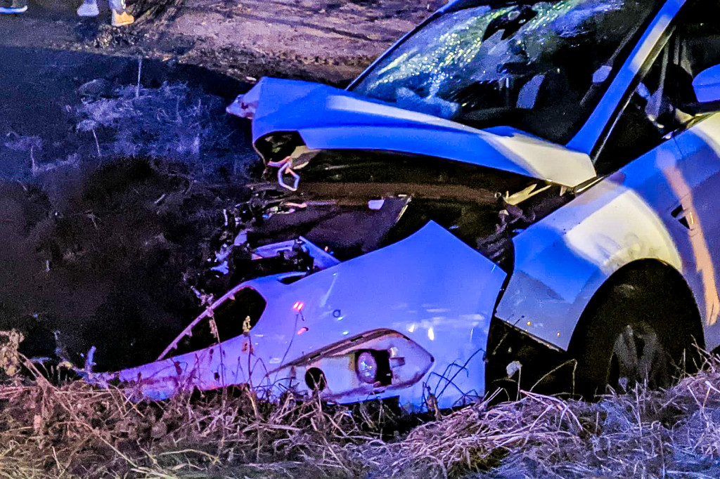 Poważna kolizja na drodze powiatowej