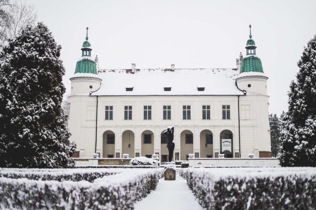 Zamek w Baranowie Sandomierskim zimą