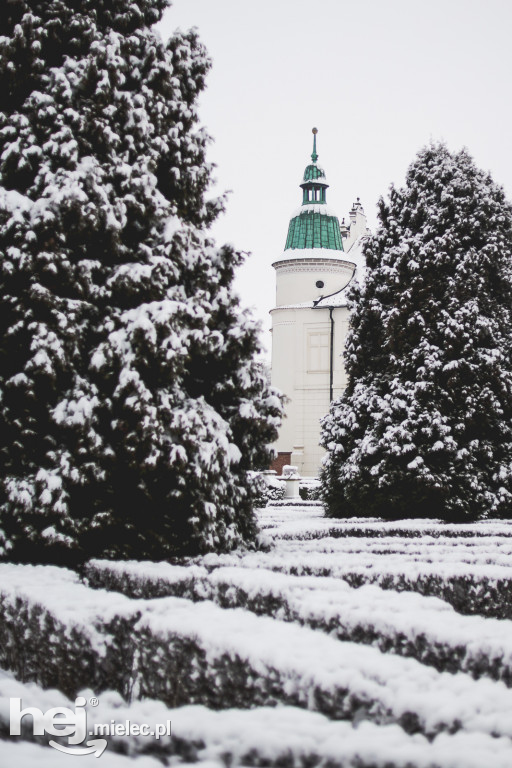 Zamek w Baranowie Sandomierskim zimą