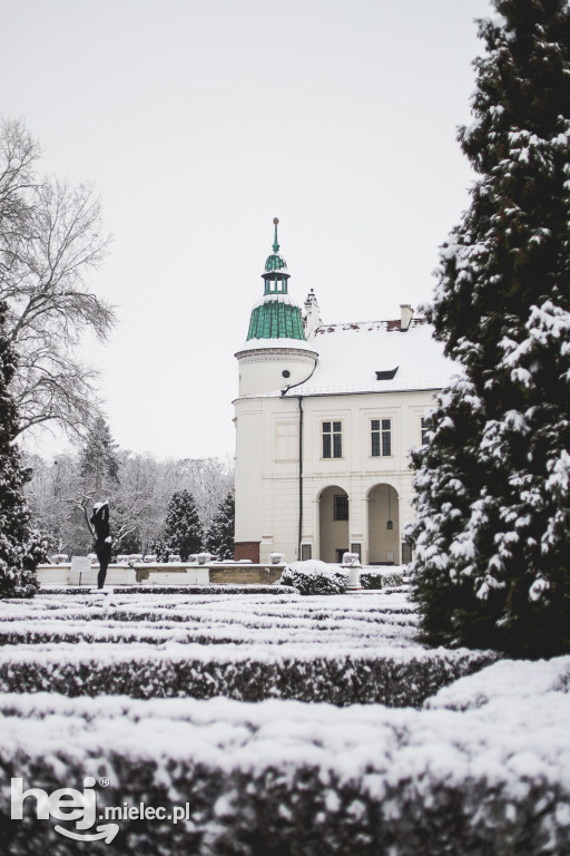 Zamek w Baranowie Sandomierskim zimą
