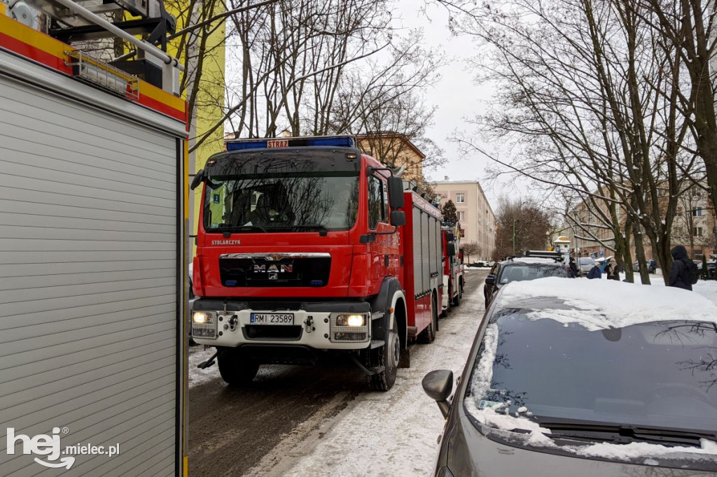 Interwencja straży w mieszkaniu przy Kędziora
