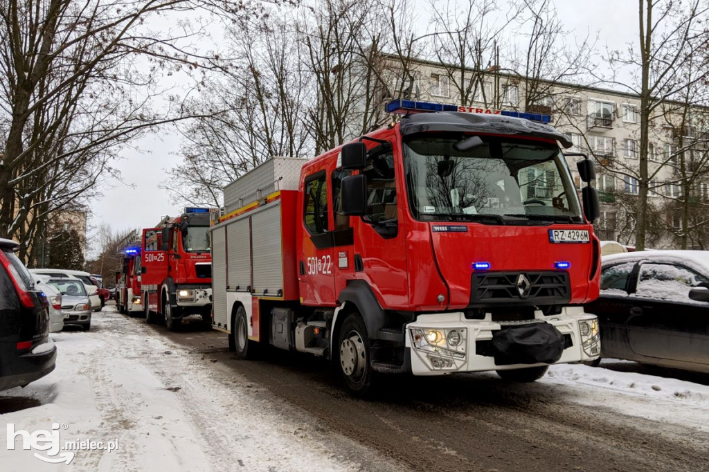 Interwencja straży w mieszkaniu przy Kędziora