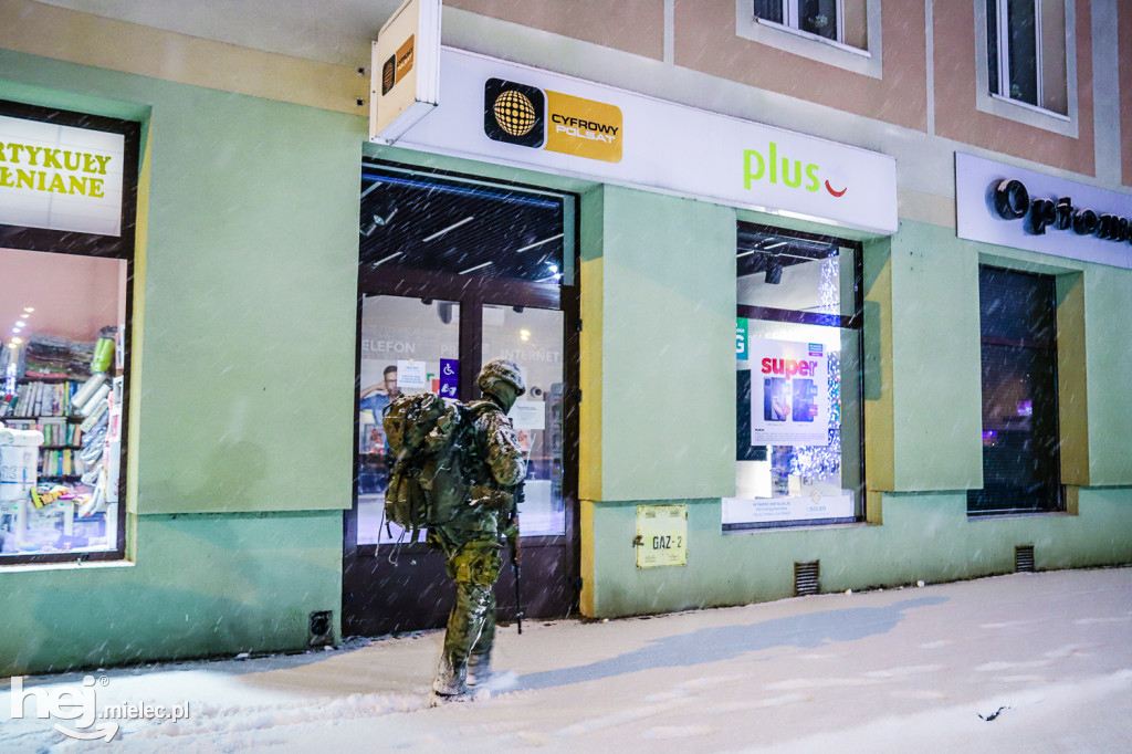 Wojskowe ćwiczenia w centrum Mielca