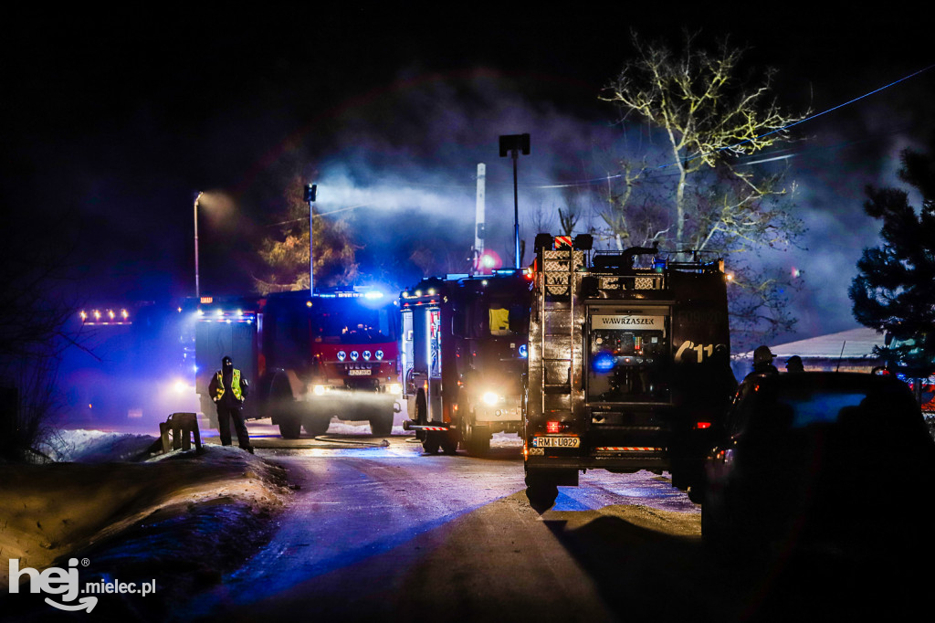 Pożar stolarni w Woli Zdakowskiej