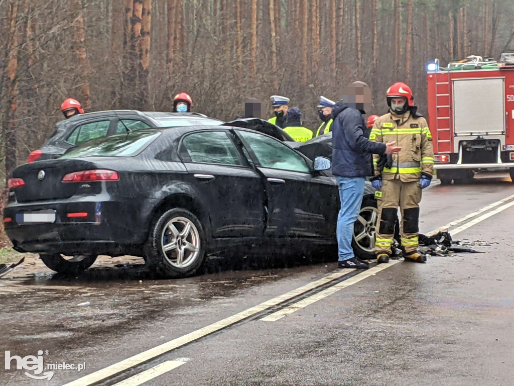 Wypadek na trasie Mielec - Rzeszów