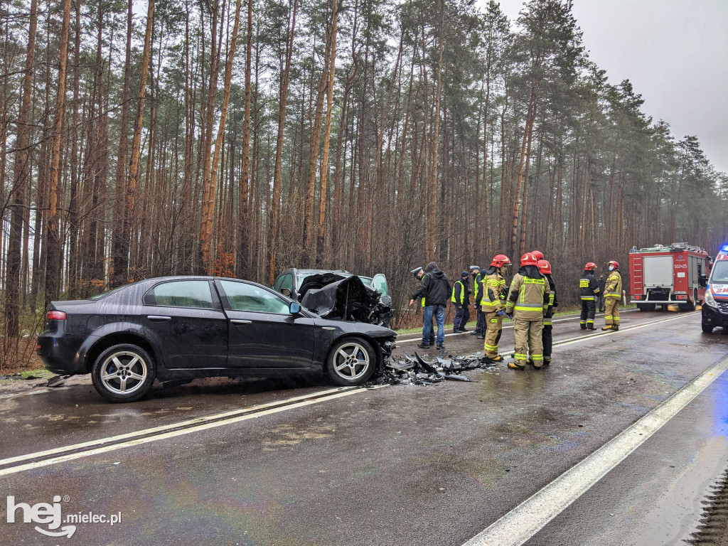 Wypadek na trasie Mielec - Rzeszów
