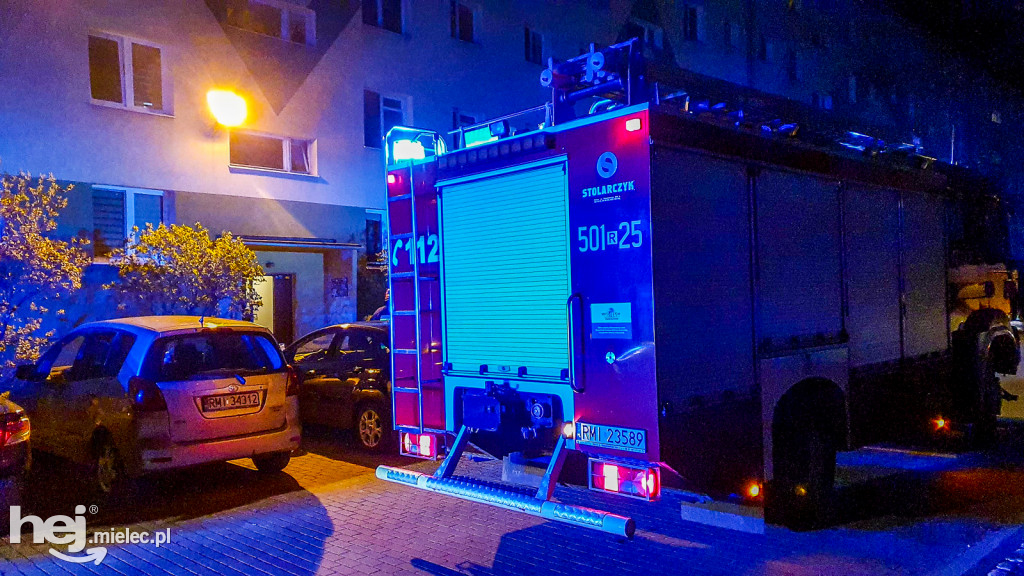 Nocna interwencja strażaków w centrum. Niecodzienne wezwanie