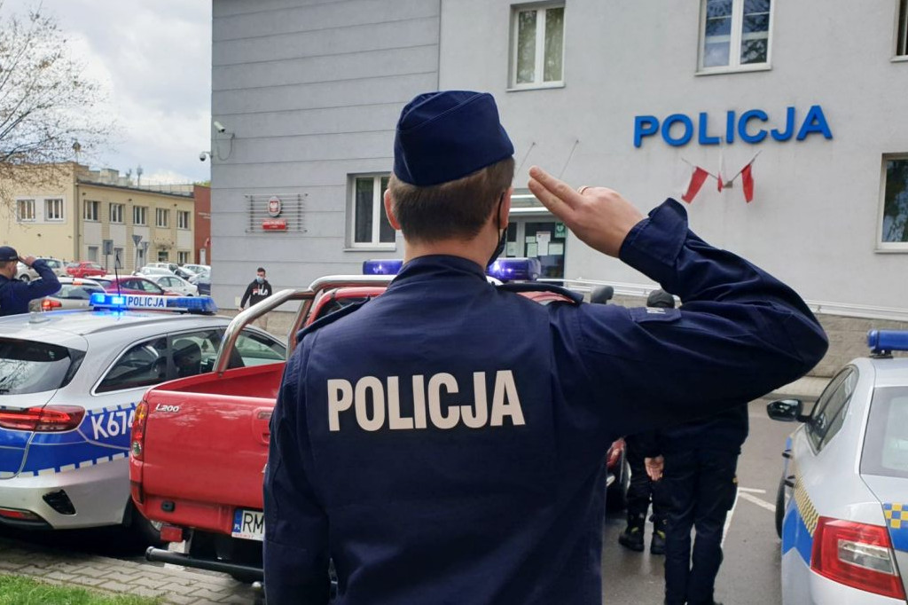 Mieleccy policjanci uczcili pamięć zabitego funkcjonariusza