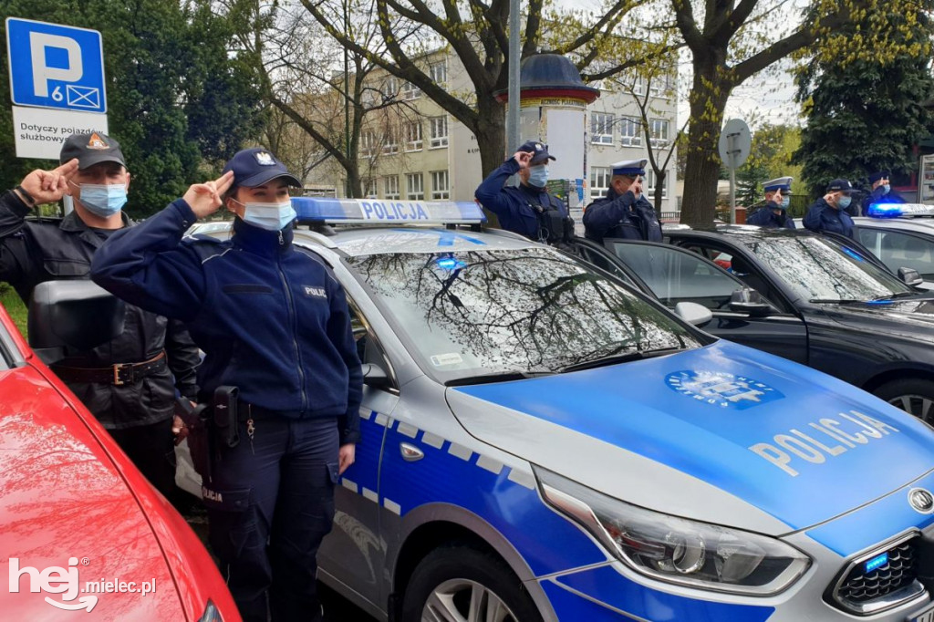 Mieleccy policjanci uczcili pamięć zabitego funkcjonariusza