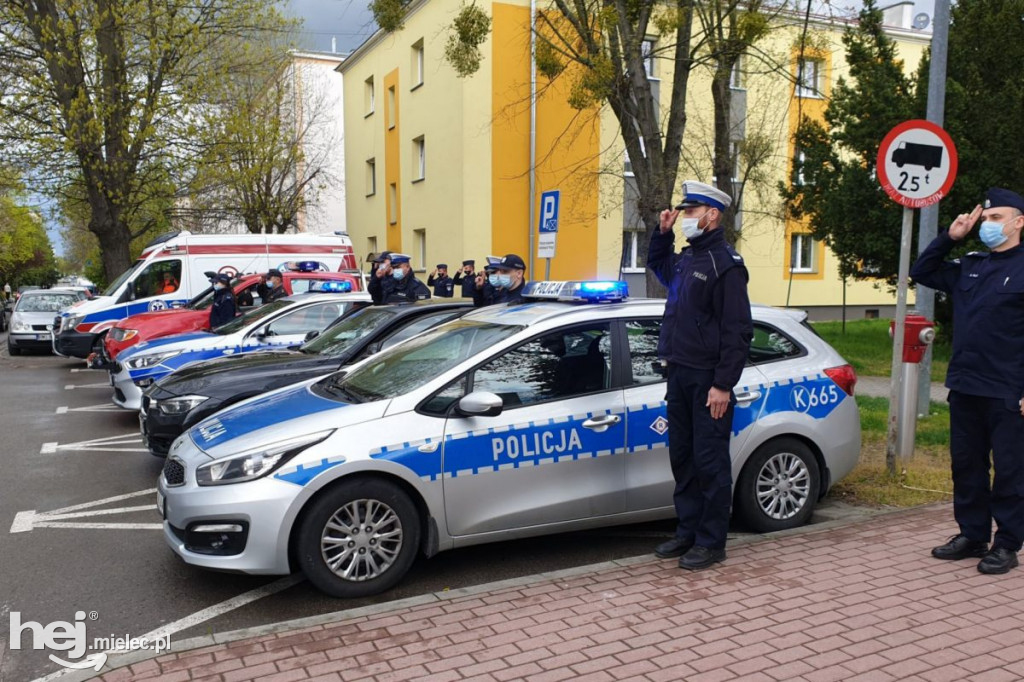 Mieleccy policjanci uczcili pamięć zabitego funkcjonariusza