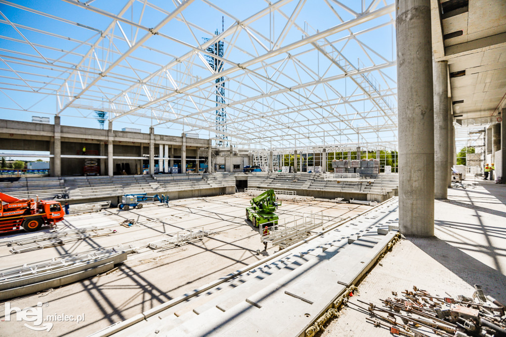 Co się dzieje na budowie hali sportowej