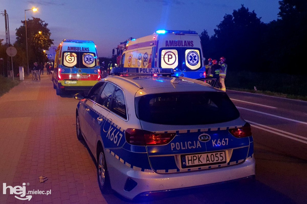 Wypadek na ul. Sienkiewicza. Zderzenie dwóch osobówek