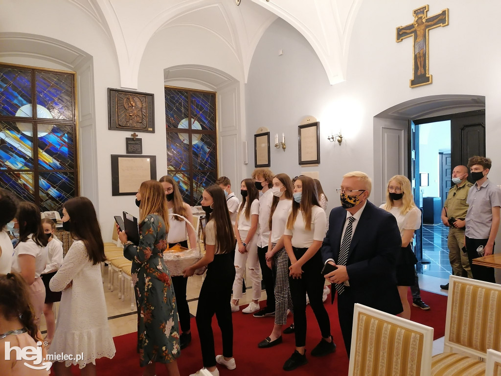 Uczniowie z Mielca w odwiedzinach u Agaty Dudy