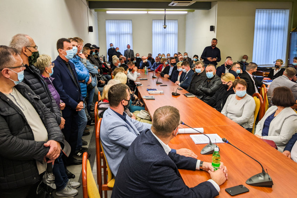 Protest mieszkańców ws. budowy przeładowni firmy Empol