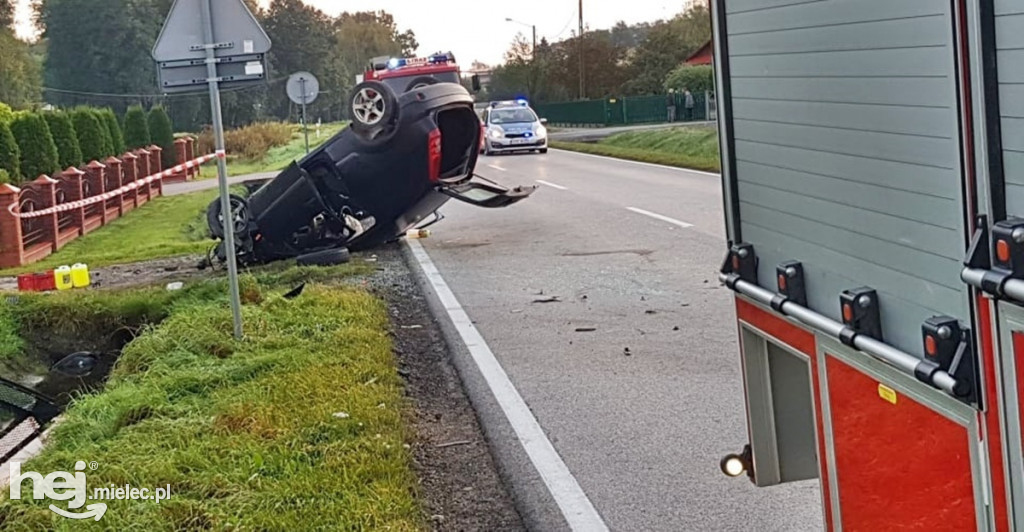 Seria wypadków i kolizji na podmieleckich drogach