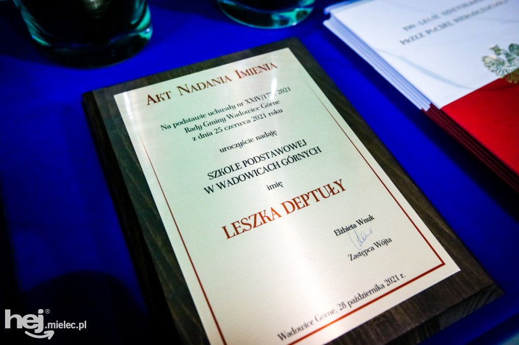 Śp. Leszek Deptuła patronem szkoły