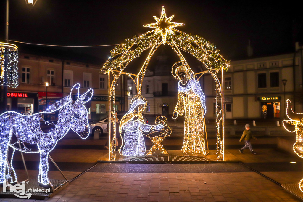Świąteczne iluminacje na ulicach Mielca