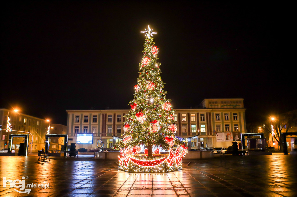 Świąteczne iluminacje na ulicach Mielca