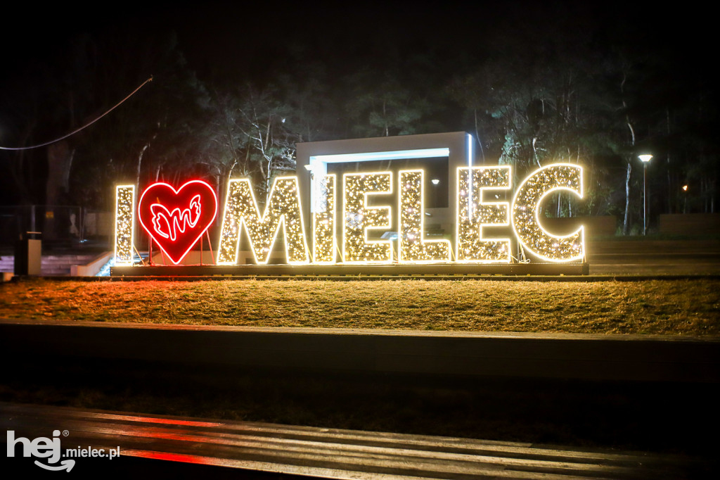 Świąteczne iluminacje na ulicach Mielca