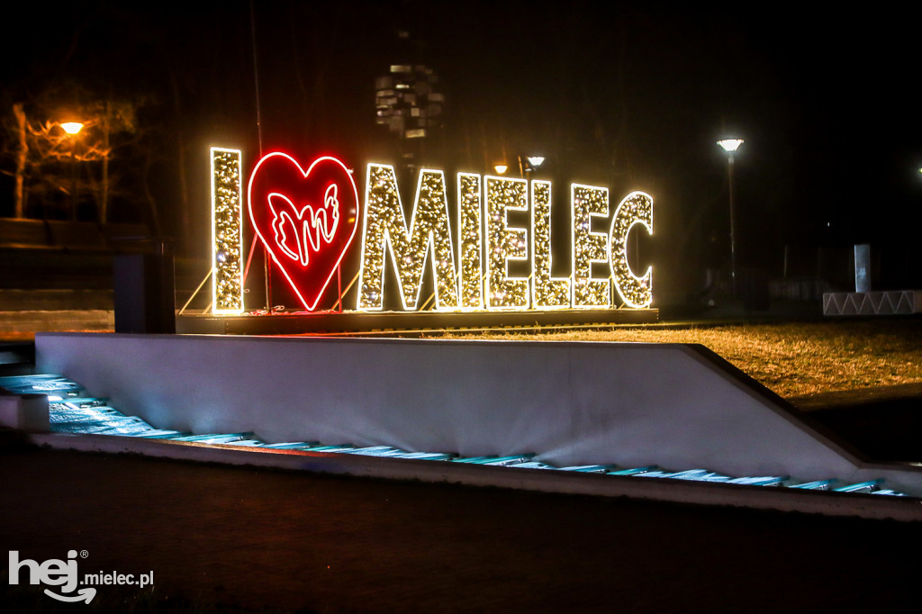 Świąteczne iluminacje na ulicach Mielca
