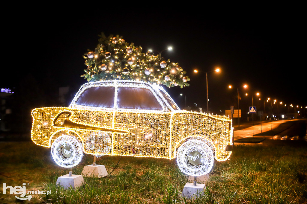 Świąteczne iluminacje na ulicach Mielca