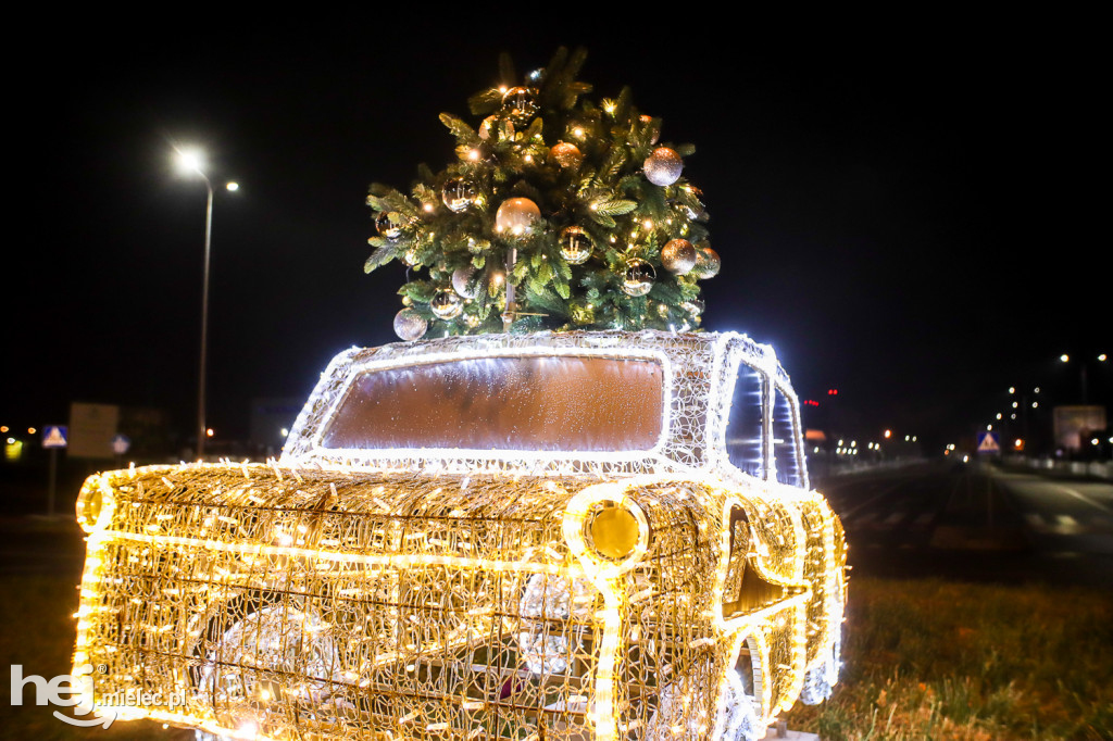 Świąteczne iluminacje na ulicach Mielca