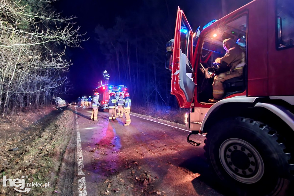 Wypadek na drodze Chorzelów - Ławnica