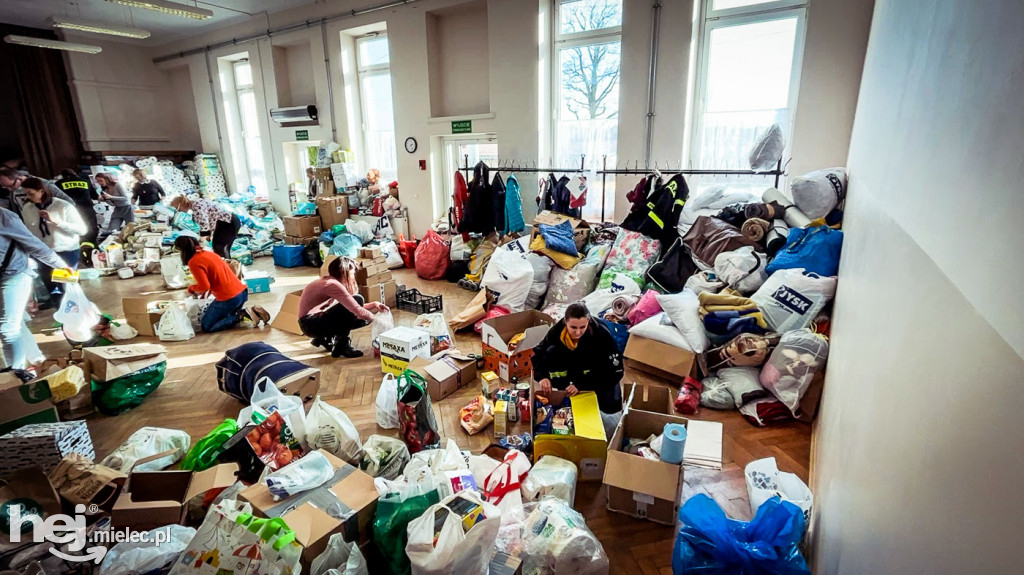 Mielecka zbiórka paczek dla Ukrainy