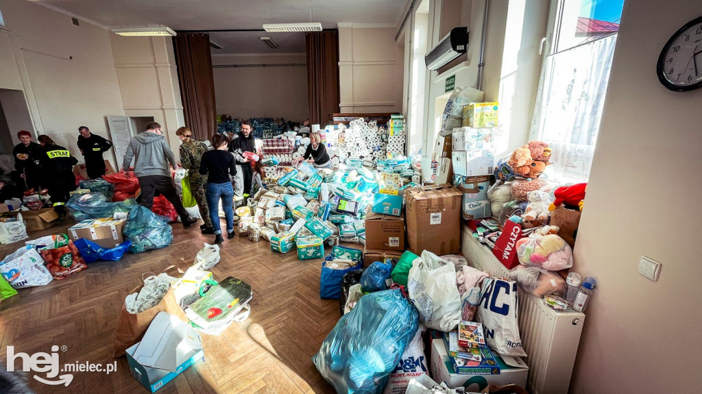 Mielecka zbiórka paczek dla Ukrainy