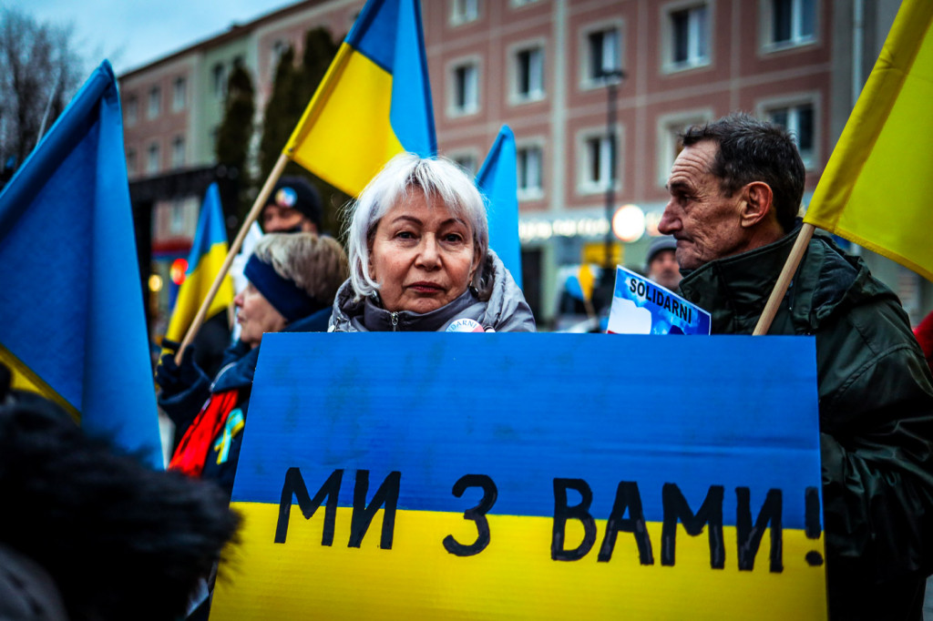 Solidarni z Ukrainą. Pikieta w Mielcu