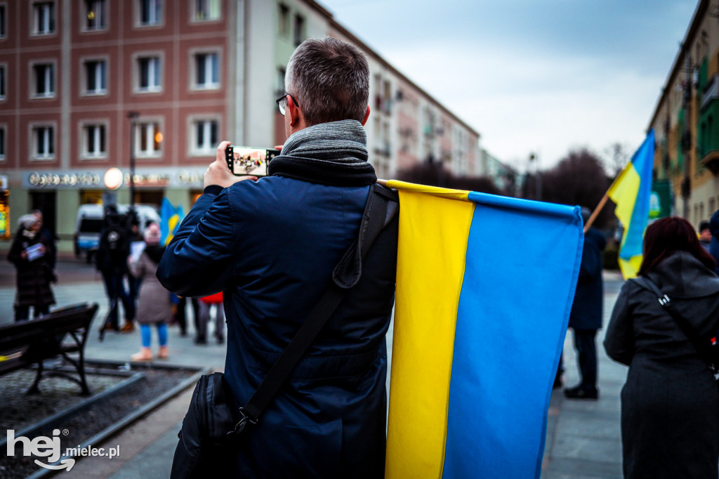 Solidarni z Ukrainą. Pikieta w Mielcu