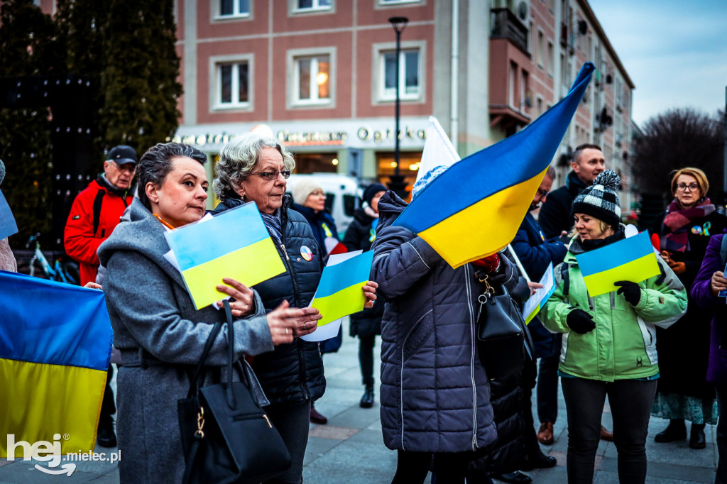 Solidarni z Ukrainą. Pikieta w Mielcu