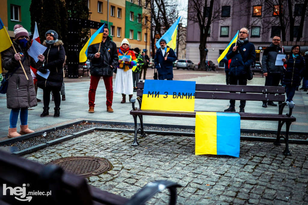 Solidarni z Ukrainą. Pikieta w Mielcu