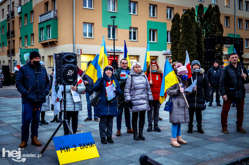 Solidarni z Ukrainą. Pikieta w Mielcu