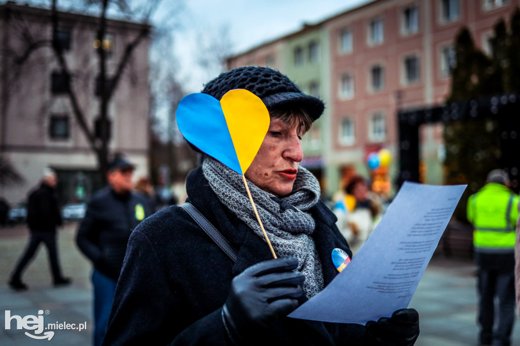 Solidarni z Ukrainą. Pikieta w Mielcu