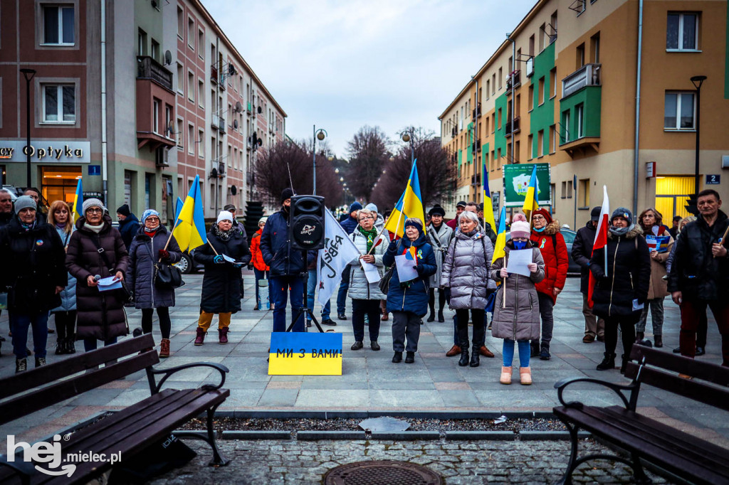 Solidarni z Ukrainą. Pikieta w Mielcu