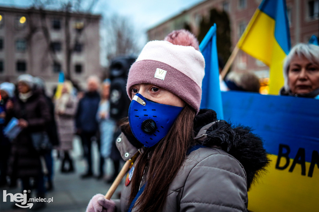 Solidarni z Ukrainą. Pikieta w Mielcu