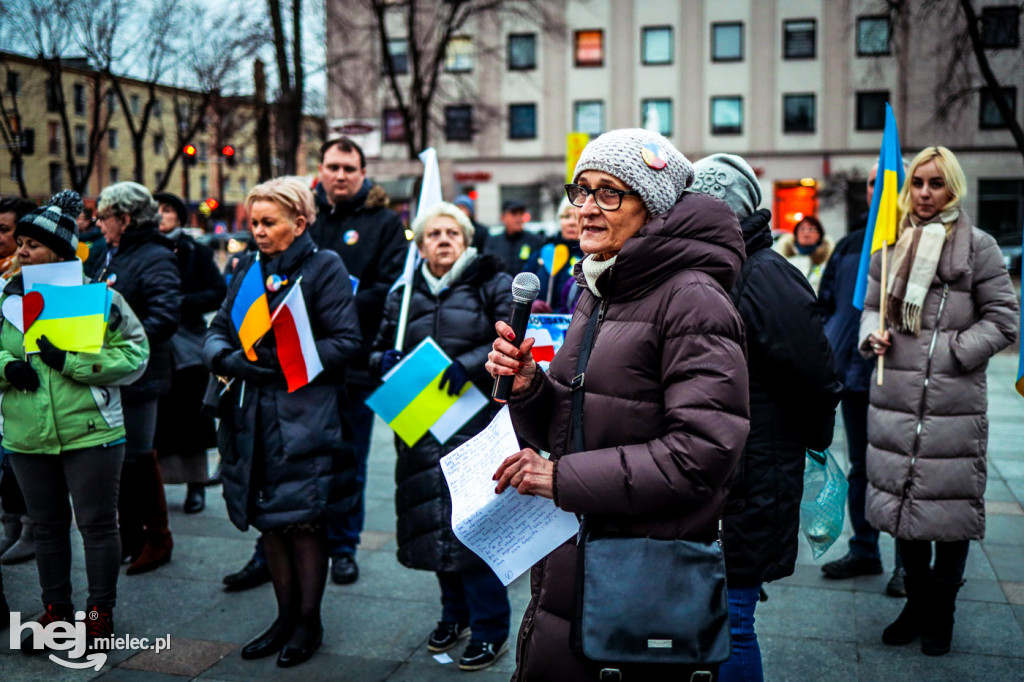 Solidarni z Ukrainą. Pikieta w Mielcu