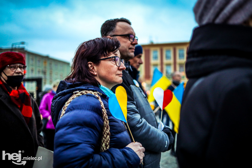 Solidarni z Ukrainą. Pikieta w Mielcu