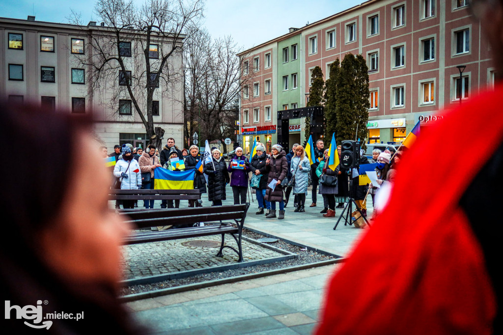 Solidarni z Ukrainą. Pikieta w Mielcu