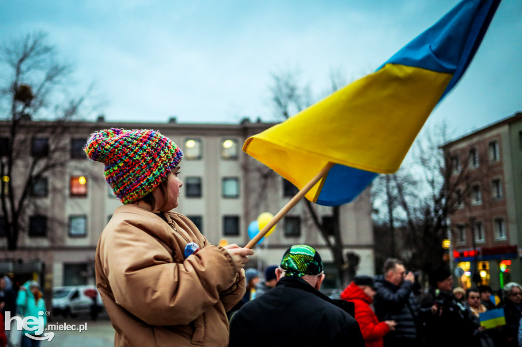 Solidarni z Ukrainą. Pikieta w Mielcu