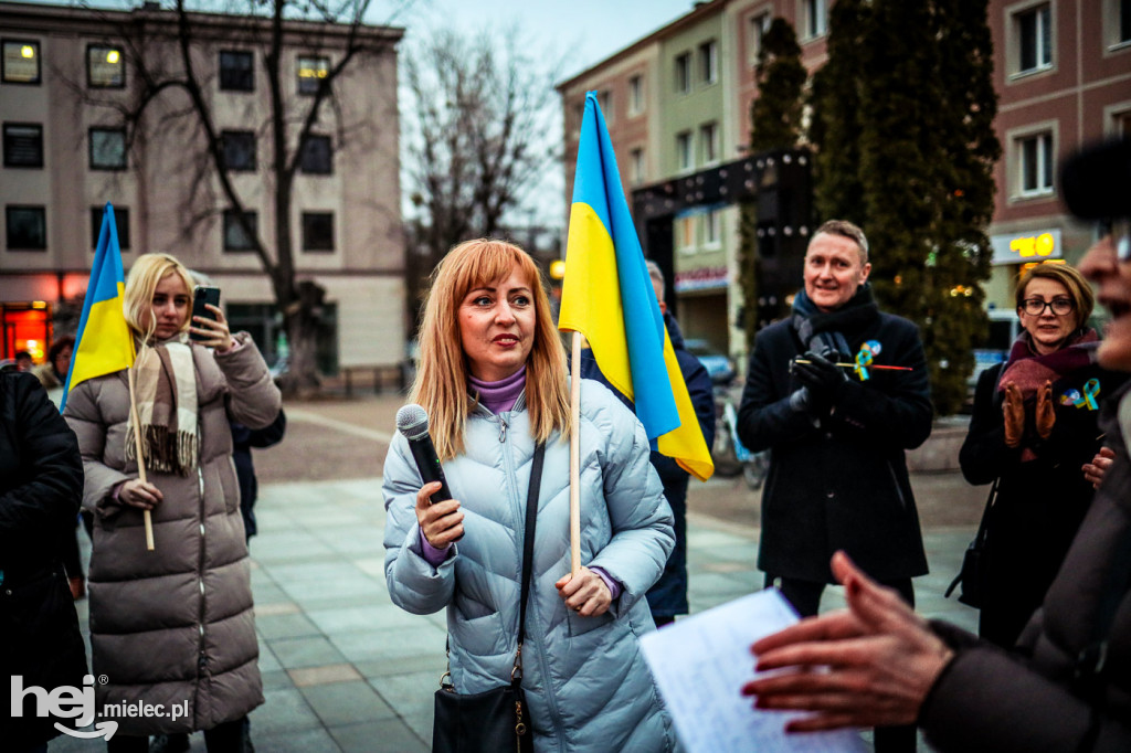 Solidarni z Ukrainą. Pikieta w Mielcu