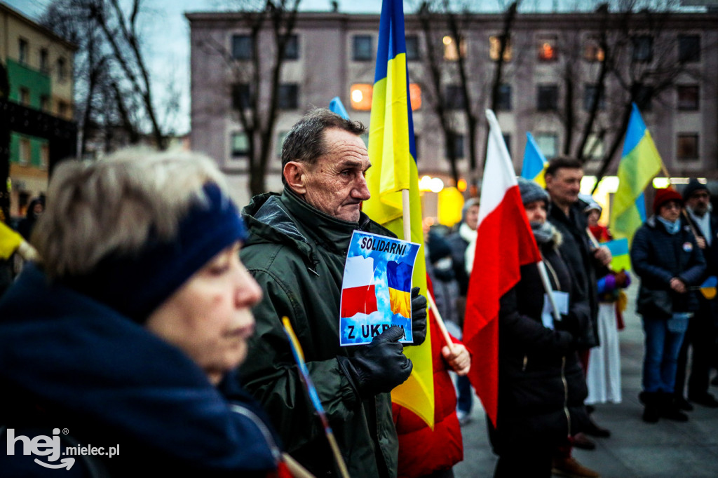 Solidarni z Ukrainą. Pikieta w Mielcu