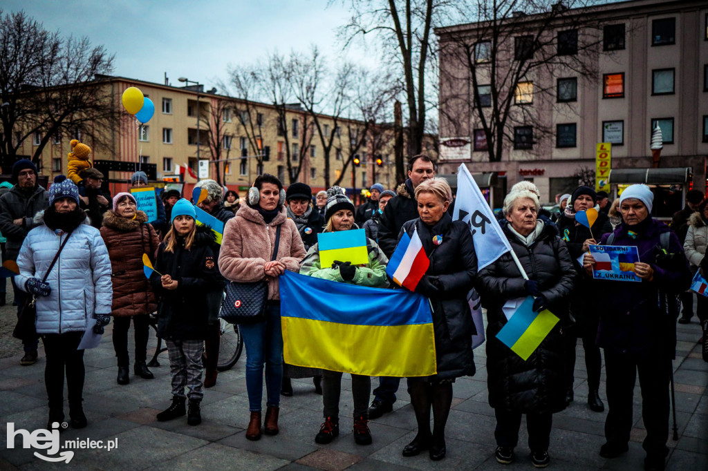 Solidarni z Ukrainą. Pikieta w Mielcu