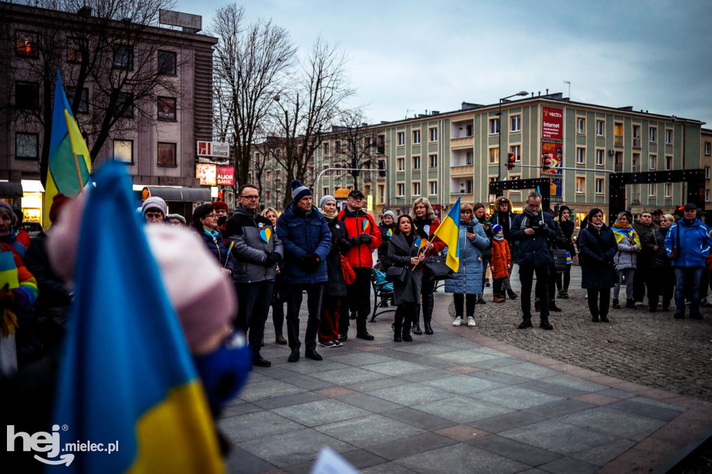 Solidarni z Ukrainą. Pikieta w Mielcu