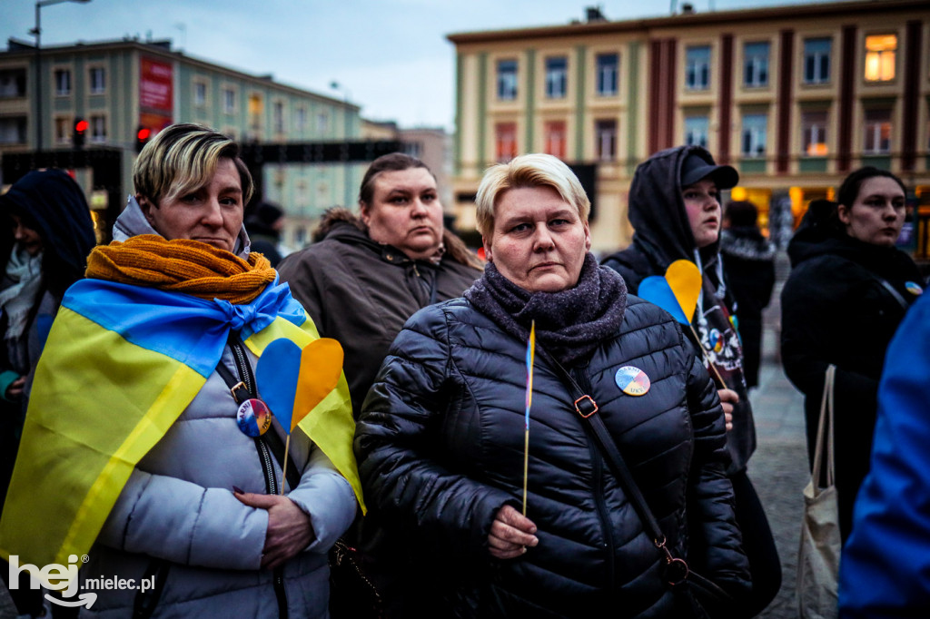 Solidarni z Ukrainą. Pikieta w Mielcu